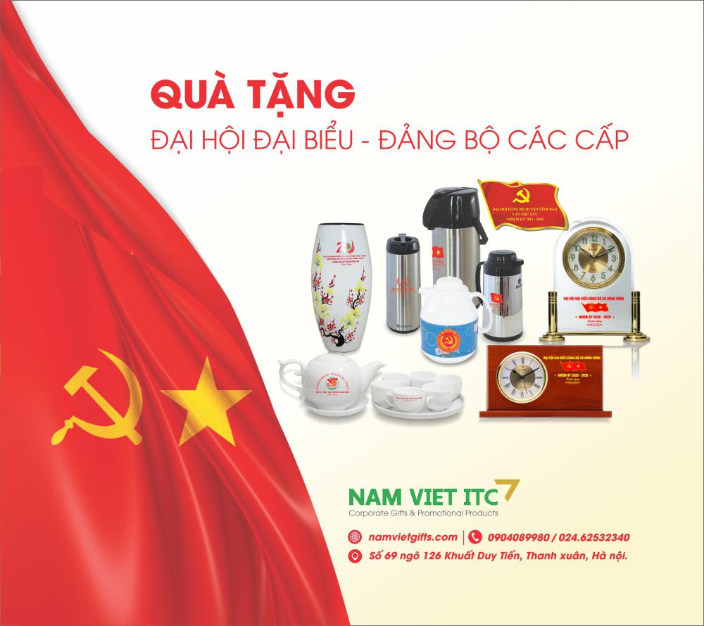Nam Việt Gifts Nhận thầu Quà tặng Đại hội Đảng bộ các cấp 2020, giao hàng toàn quốc