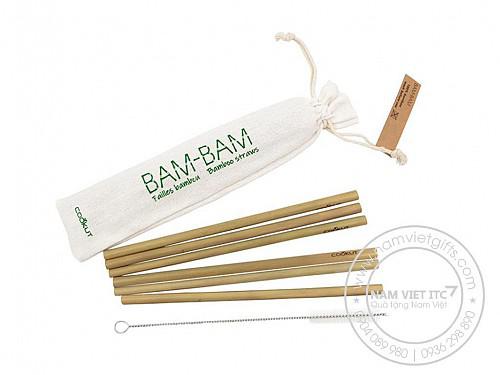 Quà tặng khách hàng ống hút tre bamboo straws độc đáo