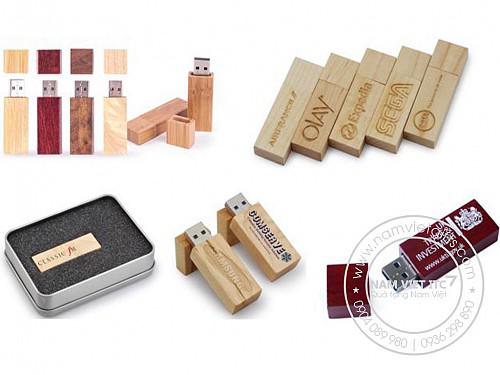 USB bằng gỗ quà tặng khách hàng tháng 7